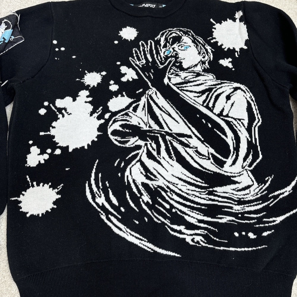 Shihiko Yuta Sweater Jujutsu Kaisen Men's Size Small Heavy Knit Heavy Knit - Picture 2 of 13